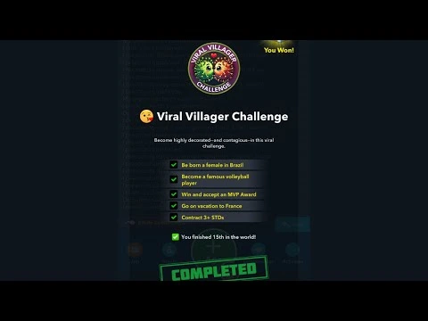 How to Complete the Viral Villager Challenge BitLife 2 Viral villager challenge Tasks