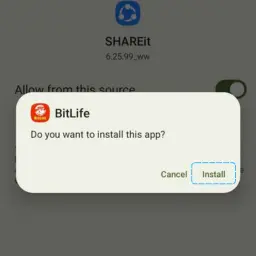 Installation of BitLife Mod APK